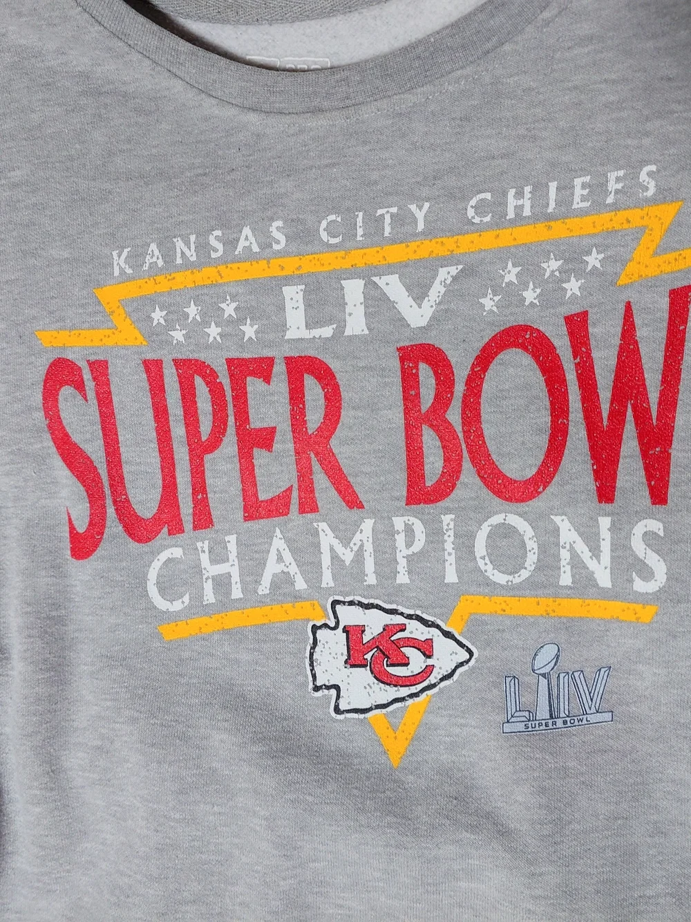 Kansas City Chiefs Super Bowl LIV Champions Graphic Crewneck Sweatshirt 2XL